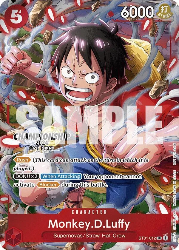 Monkey.D.Luffy, One Piece Promotion Cards ST01-012