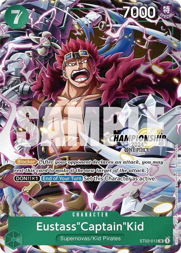 Eustass"Captain"Kid, One Piece Promotion Cards ST02-013