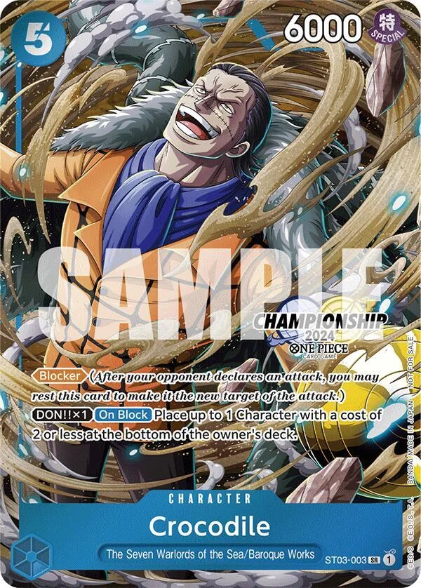 Crocodile, One Piece Promotion Cards ST03-003