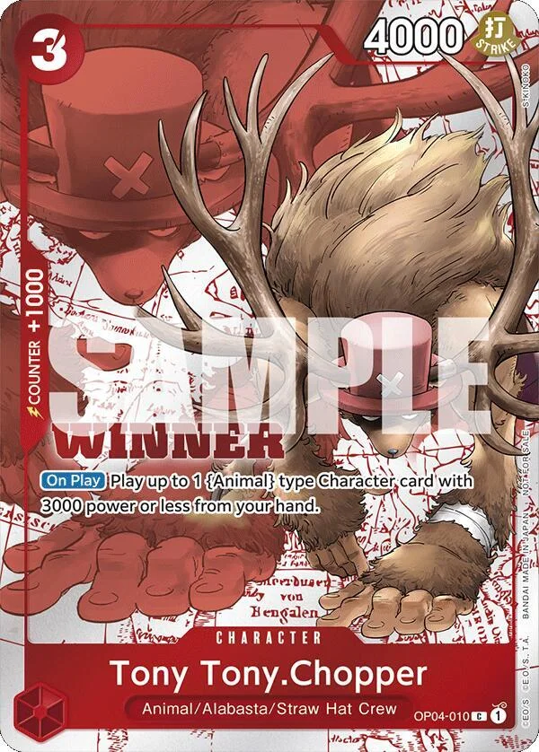 Tony Tony.Chopper, One Piece Promotion Cards OP04-010