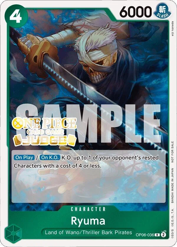 Ryuma, One Piece Promotion Cards OP06-036