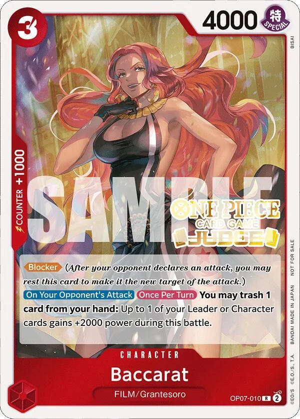 Baccarat, One Piece Promotion Cards OP07-010