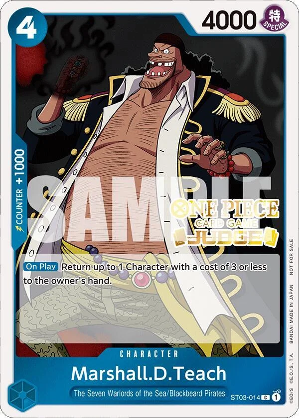 Marshall.D.Teach, One Piece Promotion Cards ST03-014