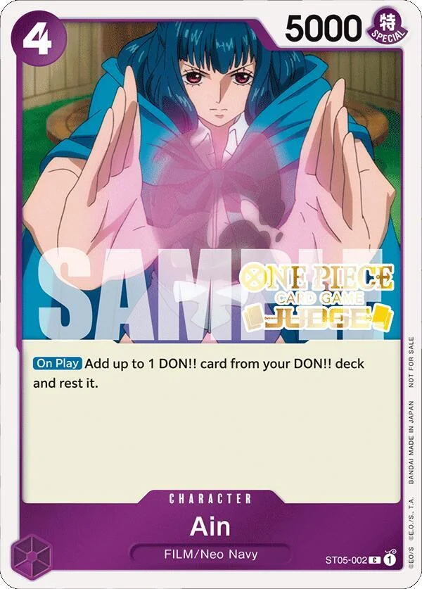 Ain, One Piece Promotion Cards ST05-002
