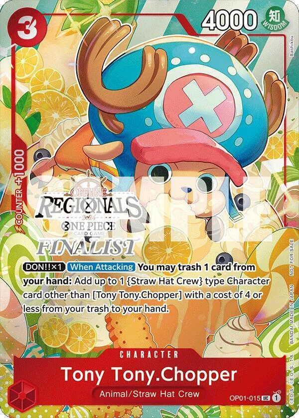 Tony Tony.Chopper, One Piece Promotion Cards OP01-015