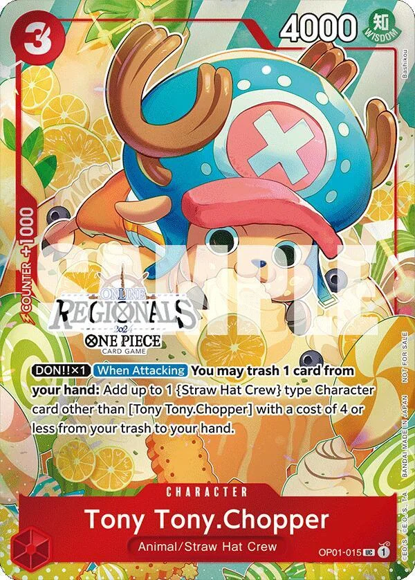Tony Tony.Chopper, One Piece Promotion Cards OP01-015