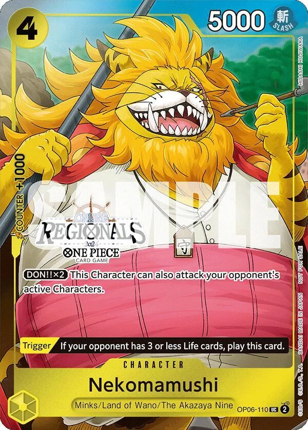 Nekomamushi, One Piece Promotion Cards OP06-110