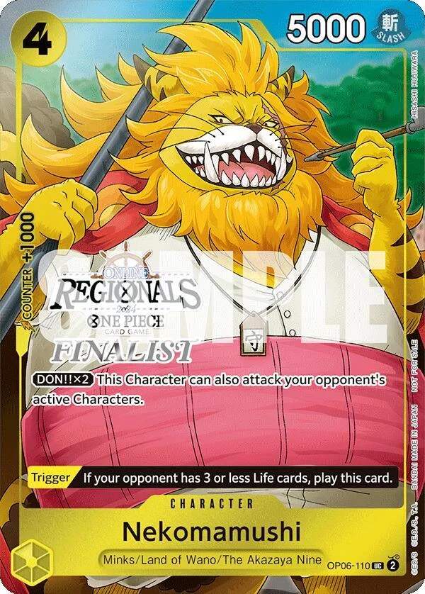 Nekomamushi, One Piece Promotion Cards OP06-110