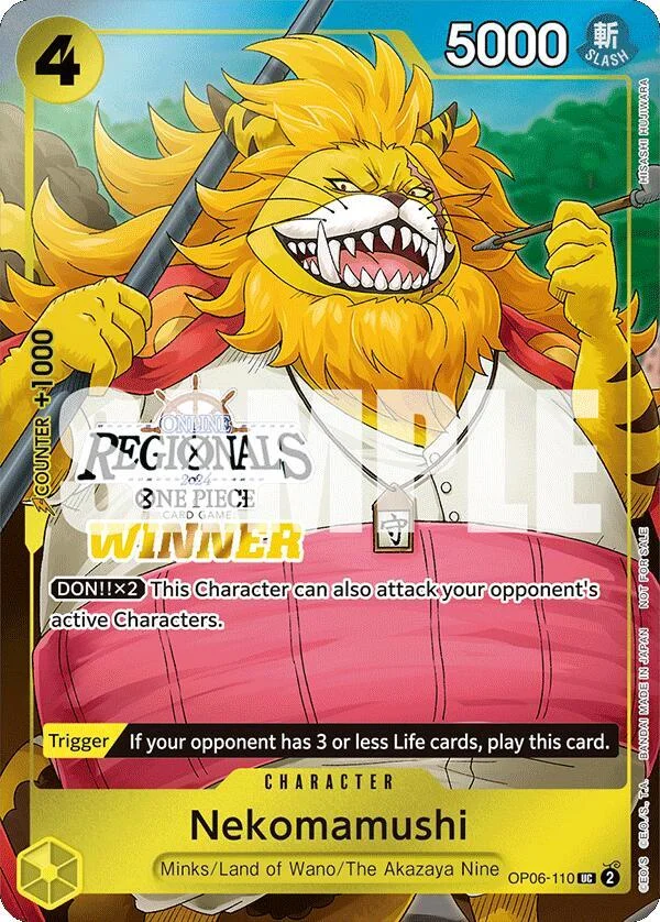 Nekomamushi, One Piece Promotion Cards OP06-110