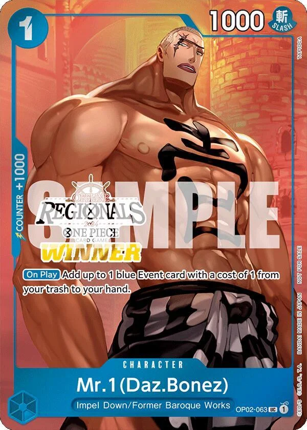 Mr.1, One Piece Promotion Cards OP02-063