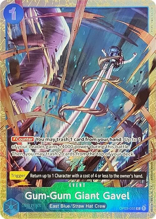 Gum-Gum Giant Gavel, One Piece Promotion Cards OP03-055