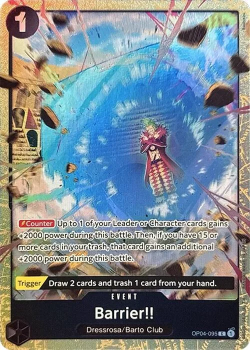 Barrier!!, One Piece Promotion Cards OP04-095