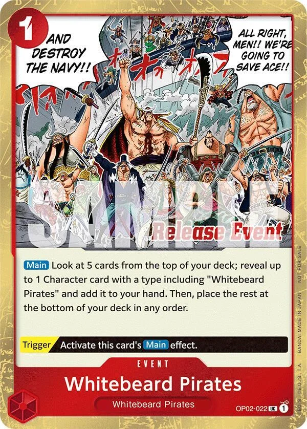 Whitebeard Pirates, One Piece Promotion Cards OP02-022