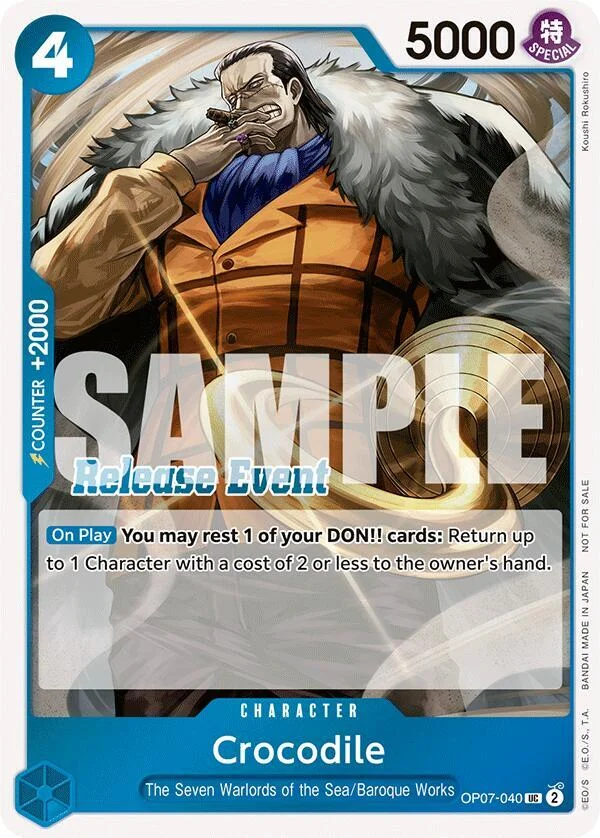 Crocodile, One Piece Promotion Cards OP07-040