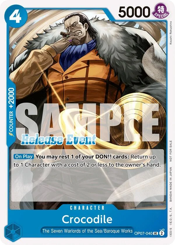 Crocodile, One Piece Promotion Cards OP07-040