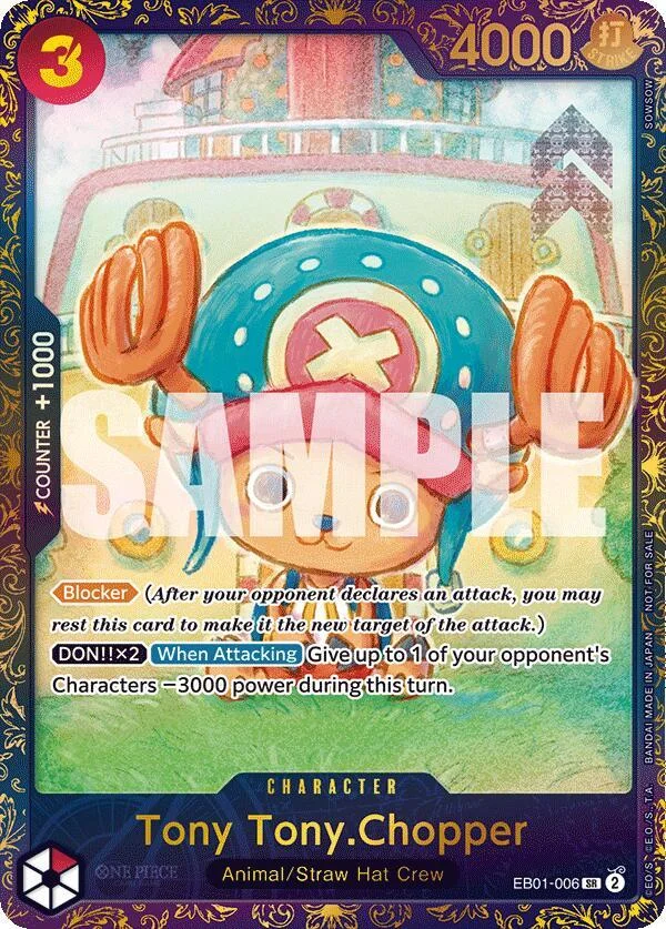 Tony Tony.Chopper, One Piece Promotion Cards EB01-006