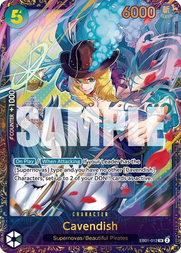 Cavendish, One Piece Promotion Cards EB01-012