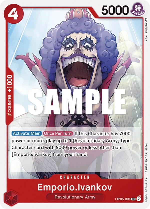 Emporio.Ivankov, One Piece Promotion Cards OP05-004