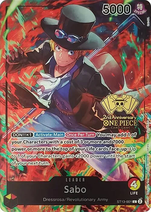 Sabo, One Piece Promotion Cards ST13-001