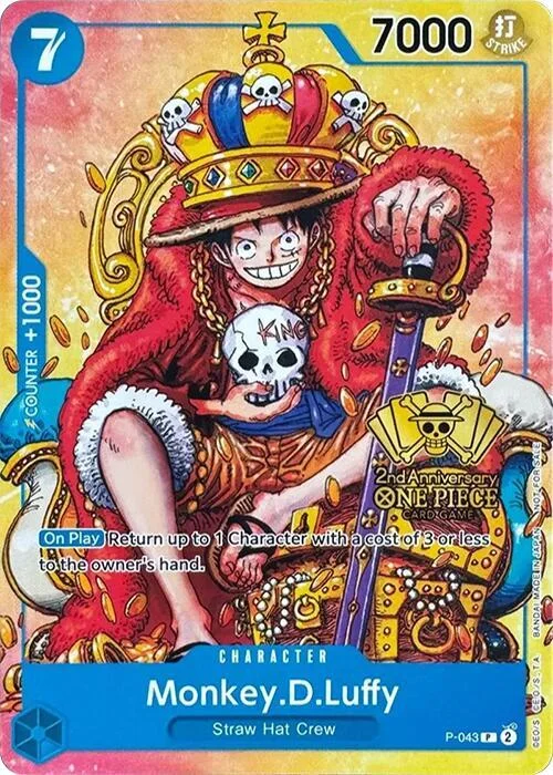 Monkey.D.Luffy, One Piece Promotion Cards P-043