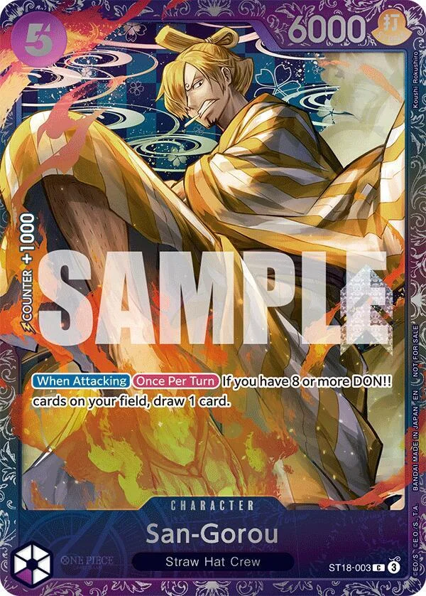 San-Gorou, One Piece Promotion Cards ST18-003