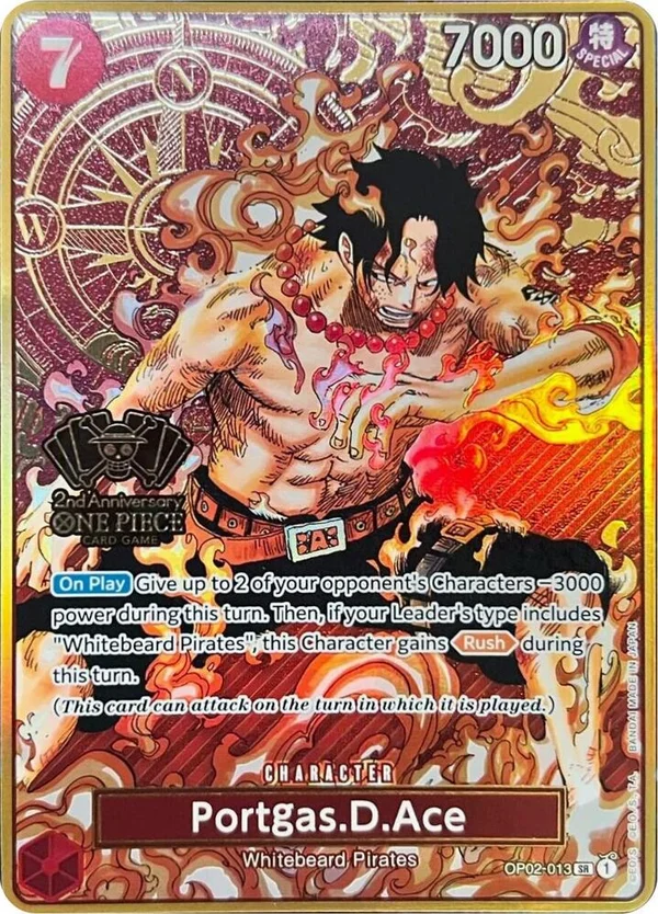 Portgas.D.Ace, One Piece Promotion Cards OP02-013