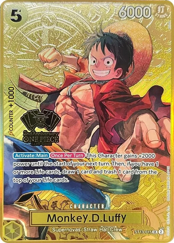 Monkey.D.Luffy, One Piece Promotion Cards ST13-015