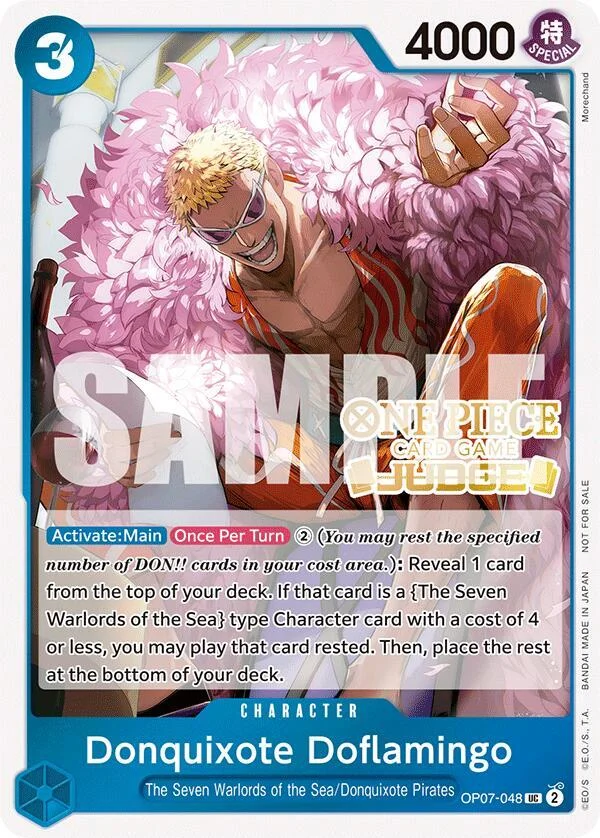 Donquixote Doflamingo, One Piece Promotion Cards OP07-048