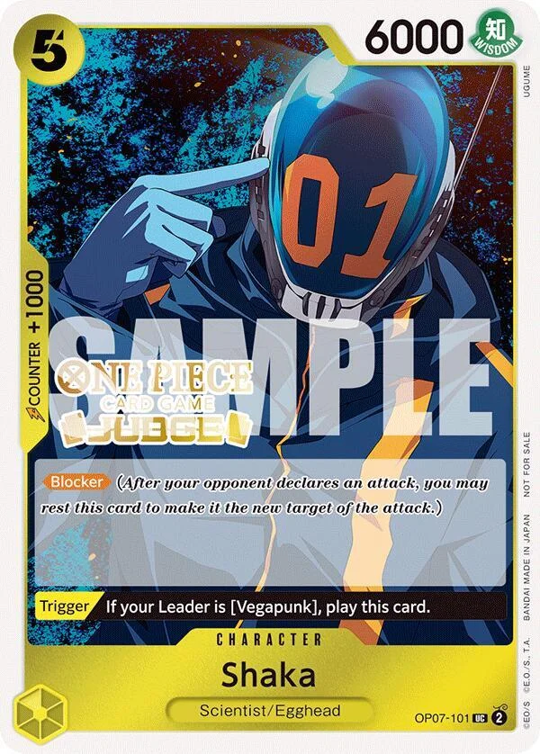 Shaka, One Piece Promotion Cards OP07-101