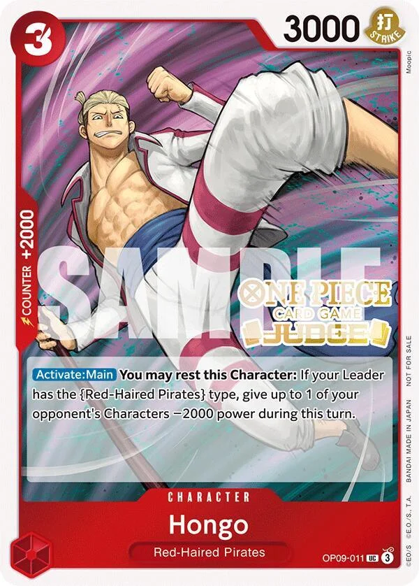 Hongo, One Piece Promotion Cards OP09-011
