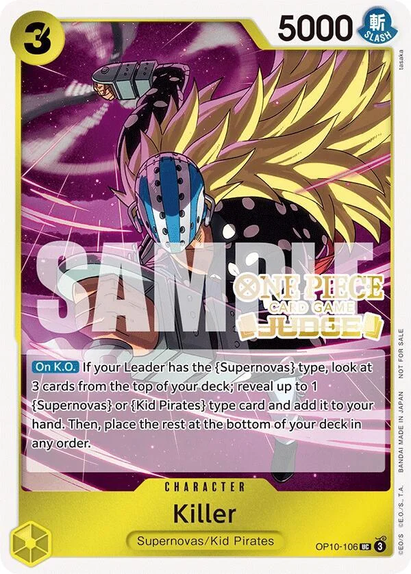 Killer, One Piece Promotion Cards OP10-106