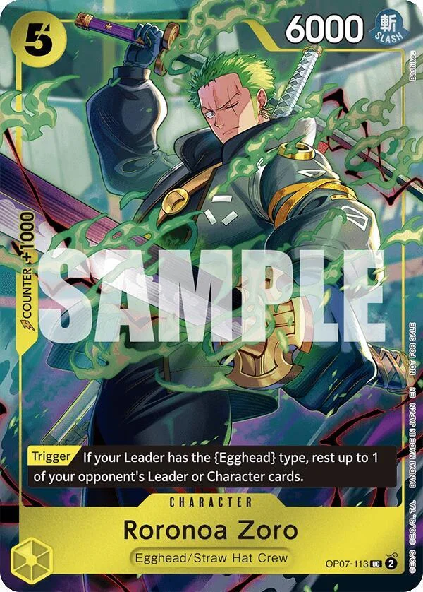 Roronoa Zoro, One Piece Promotion Cards OP07-113