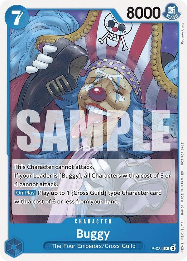 Buggy, One Piece Promotion Cards P-084