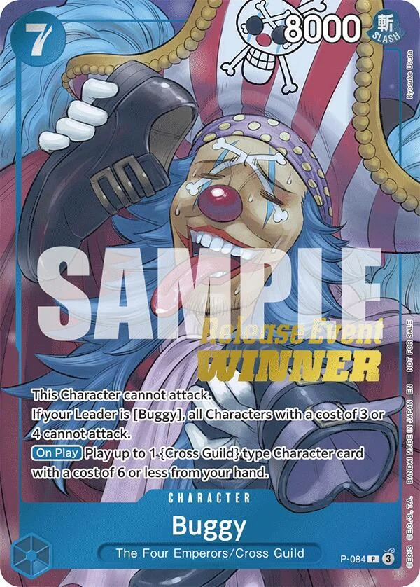 Buggy, One Piece Promotion Cards P-084