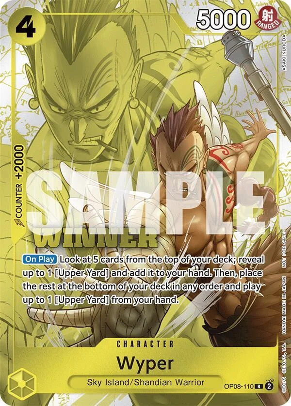 Wyper, One Piece Promotion Cards OP08-110