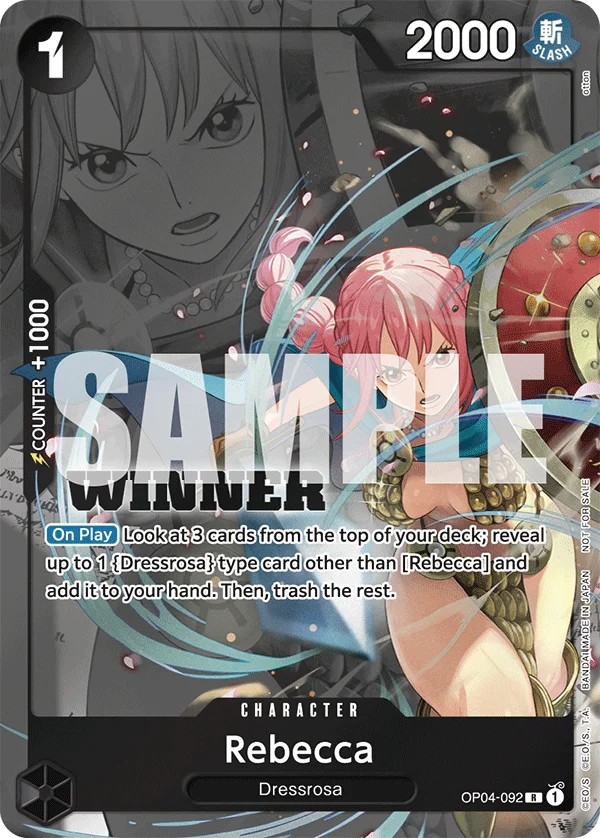 Rebecca, One Piece Promotion Cards OP04-092