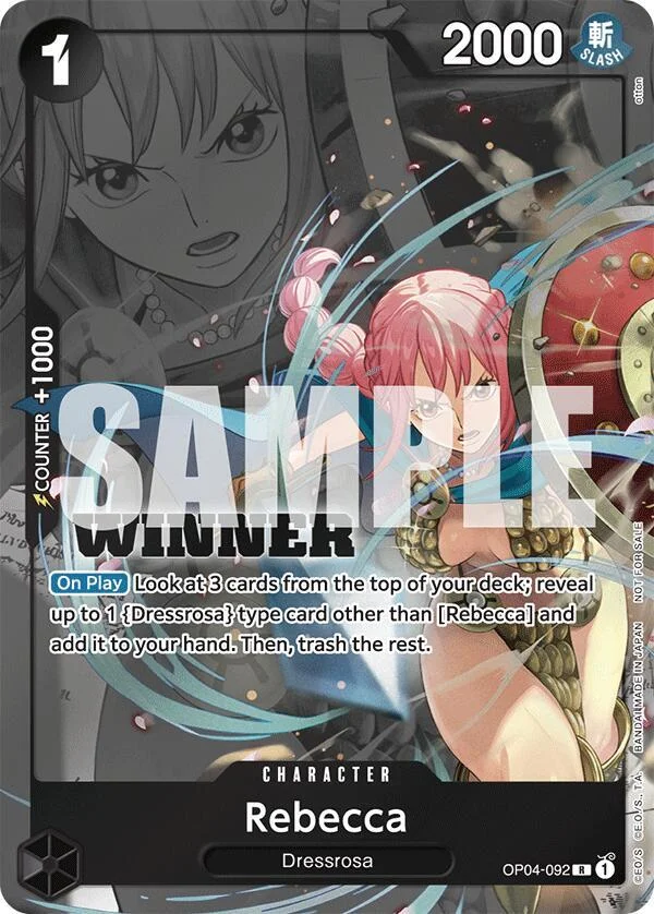 Rebecca, One Piece Promotion Cards OP04-092