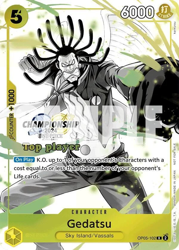 Gedatsu, One Piece Promotion Cards OP05-102