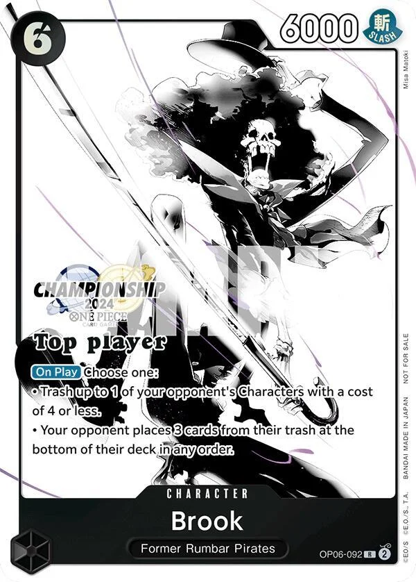 Brook, One Piece Promotion Cards OP06-092