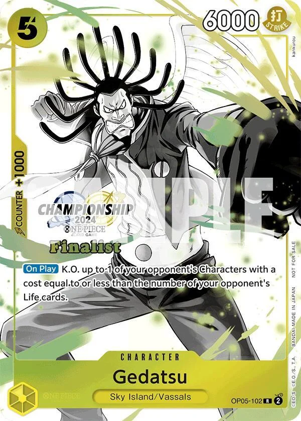 Gedatsu, One Piece Promotion Cards OP05-102