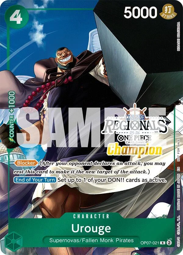 Urouge, One Piece Promotion Cards OP07-021