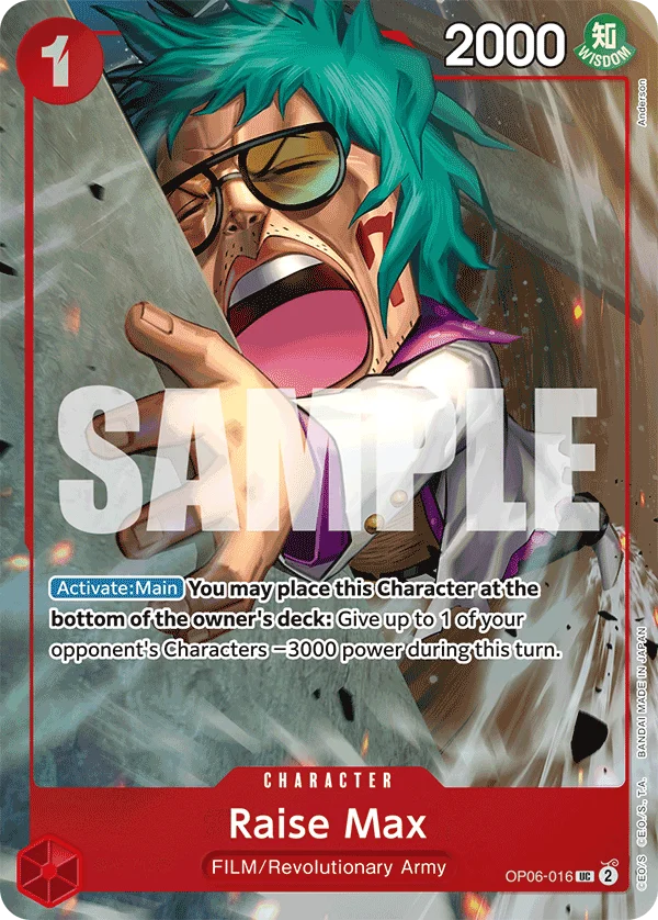 Raise Max, One Piece Promotion Cards OP06-016