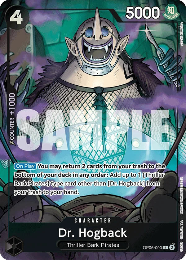 Dr. Hogback, One Piece Promotion Cards OP06-090