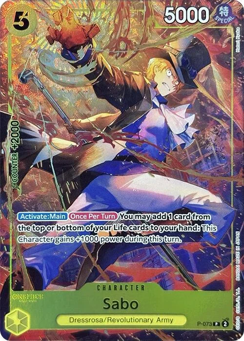 Sabo, One Piece Promotion Cards P-073