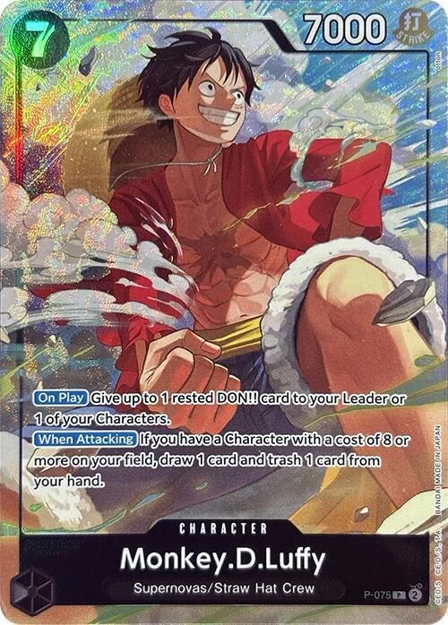 Monkey.D.Luffy, One Piece Promotion Cards P-075