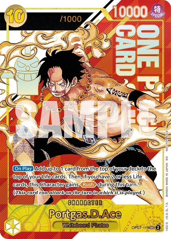 Portgas.D.Ace, One Piece Promotion Cards OP07-119