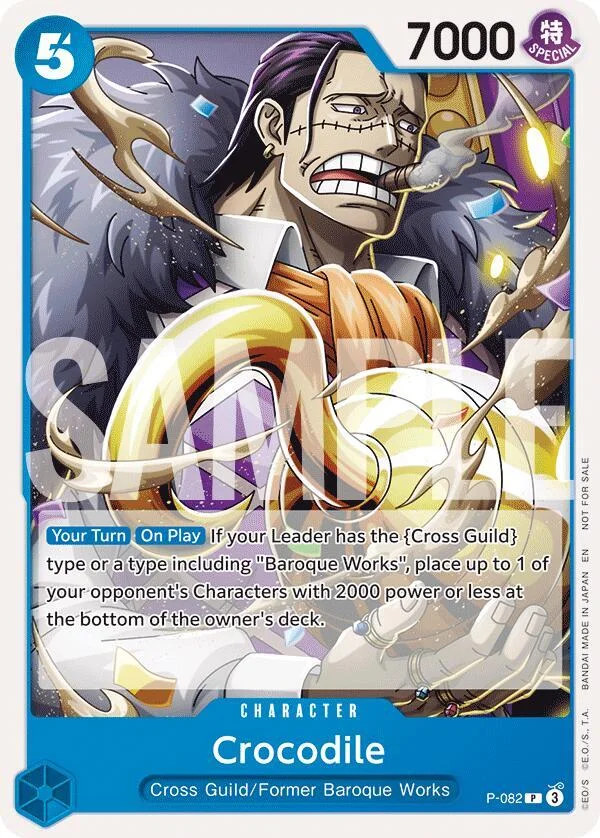 Crocodile, One Piece Promotion Cards P-082