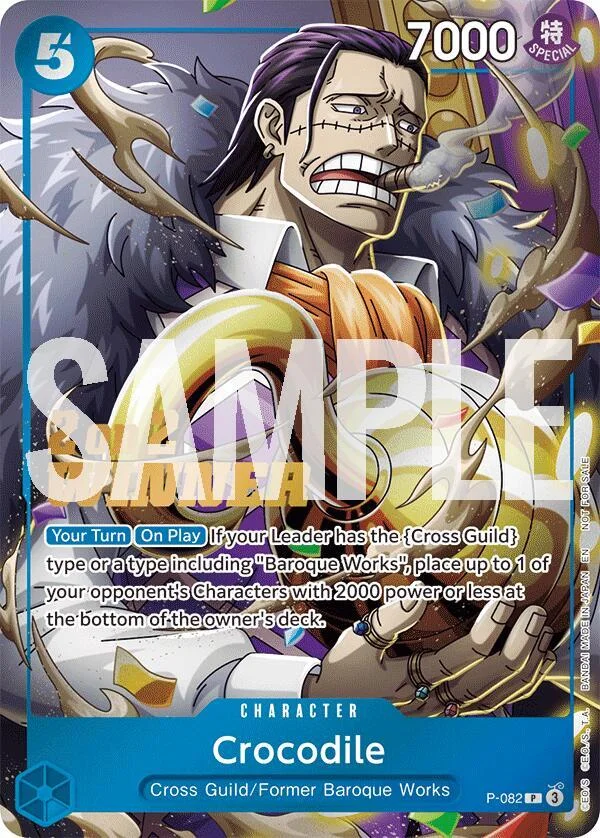 Crocodile, One Piece Promotion Cards P-082