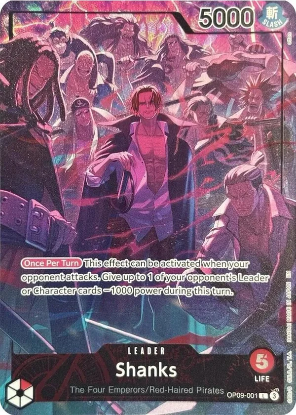 Shanks, One Piece Promotion Cards OP09-001