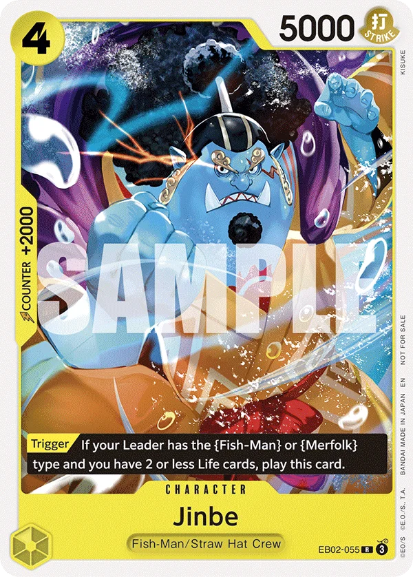 Jinbe, One Piece Promotion Cards EB02-055